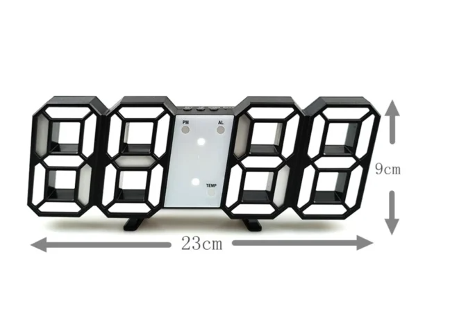 3D Digital Wall Clock LED Table Clock